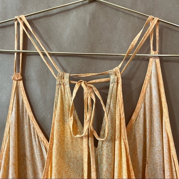 Anthropologie x Carla Weeks Setting Sun Maxi Dress Sunset Tiered Strappy Size M - Picture 10 of 15